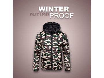 Jaqueta Bomber Winter Proof - Camuflada
