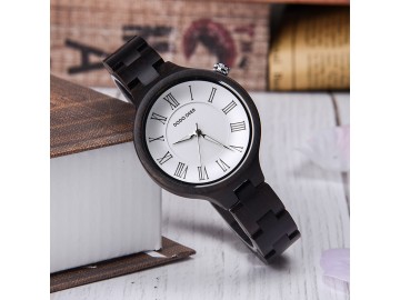 Relógio Madeira Dododeer-A16 - Branco