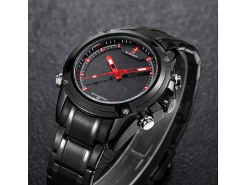Relógio NaviForce NF9050 - Preto e Vermelho