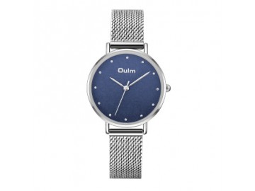 Relógio Lady Oulm HT3671- Prata e Azul