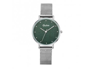 Relógio Lady Oulm HT3671- Prata e Verde