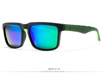 Óculos de Sol KDEAM - Space Green Lentes Azul 