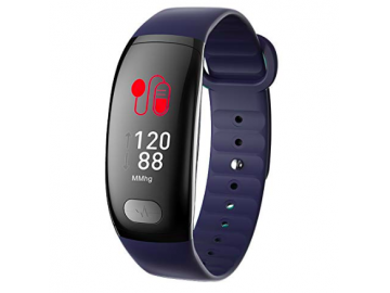 Smartwatch B51 ECG Cardíaca Pressão Arterial Monitorização Análise de Dados inteligente - Azul