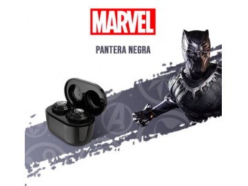 Fone de Ouvido Bluetooth TWS Vingadores - Pantera Negra