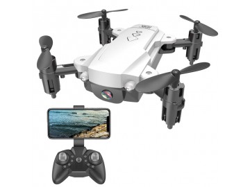 Drone Wei H16 Smart Wifi com Camera 4K Seis Eixos - Branco 
