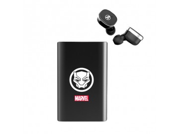 Fone de Ouvido Bluetooth e Bateria Móvel Vingadores - Pantera Negra 