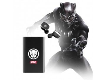 Fone de Ouvido Bluetooth e Bateria Móvel Vingadores - Pantera Negra