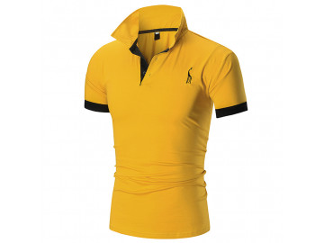 Kit 2 Camisas Polos Masculina Animals - Amarelo e Azul